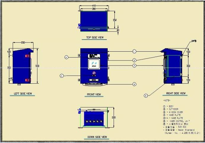 Control Unlt Dlmenslon